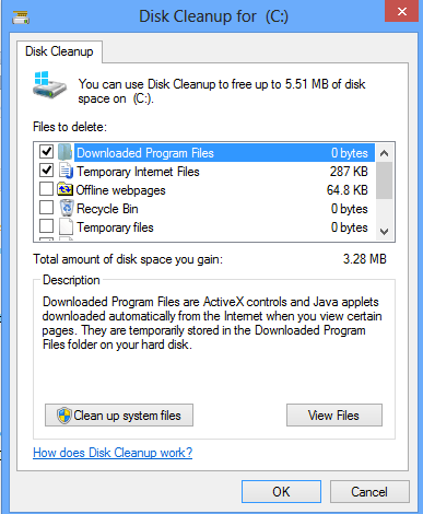 ویندوز 8 پاک کردن دیسک