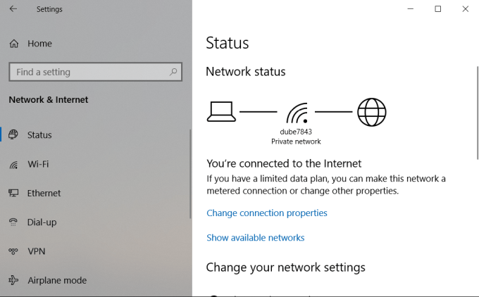 اتصال اینترنتی شما