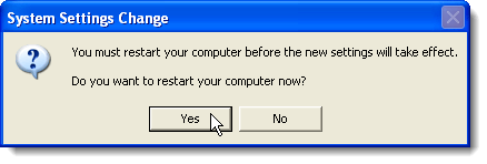 راه اندازی مجدد کامپیوتر شما
