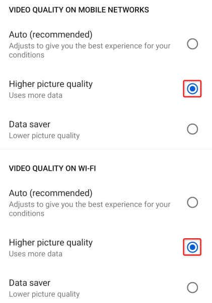 کیفیت پیش‌فرض ویدیو را در YouTube برای تصویر Android، iPhone و iPad تنظیم کنید